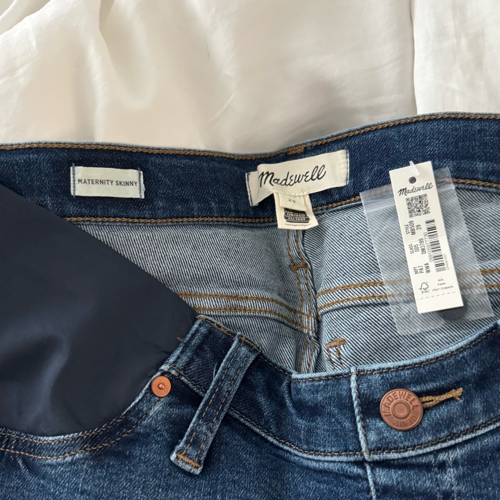 Madewell Maternity Panel Jeans NWT